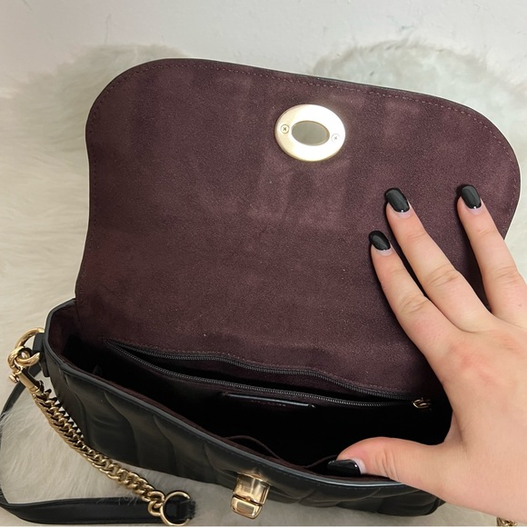 Coach Marlie Turnlock Quilted Top Handle Crossbody - Picture 12 of 16